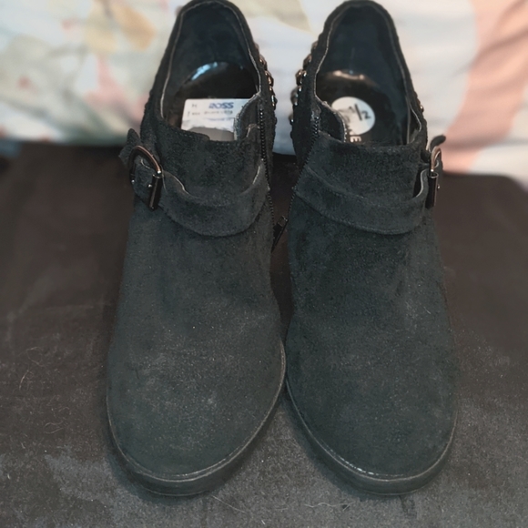 Nine West Shoes - Studded black ankle boots